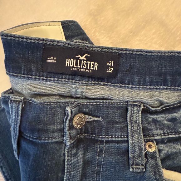 Lot Of 2 Hollister Men’s Skinny Jeans Advanced Stretch 31W x 32L Black Blue - Picture 9 of 9